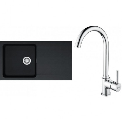 FRANKE Set T98Č OID 611 black + FP 9000.031