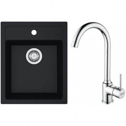 FRANKE Set T100Č SID 610-40 black + FP 9000.031
