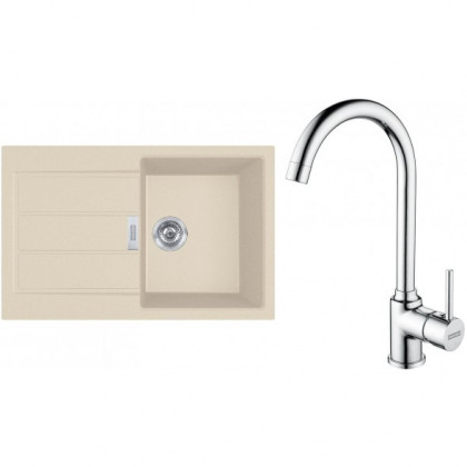 FRANKE Set T104BE S2D 611-78 beige + FP 9000.031