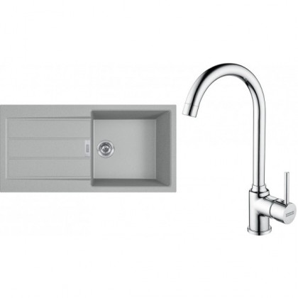FRANKE Set T108Š S2D 611-100 gray + FP 9000.031