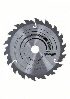 BOSCH 2608640787 Saw blade Speedline Wood 160 x 20 x 2.2 mm, 18