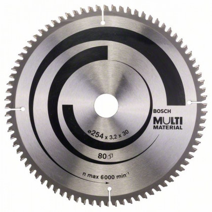 BOSCH 2608640450 Saw blade Multi Material 254 x 30 x 3.2 mm; 80