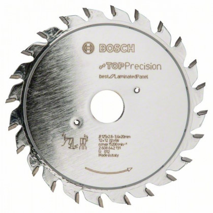 BOSCH 2608642131 Pre-cutting disc Laminated Panel 125 x 20 x 2.8-3.6 mm, 12+12