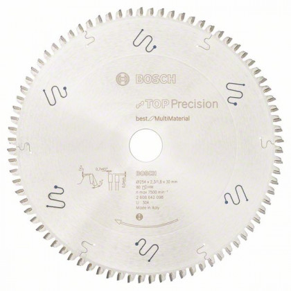 BOSCH 2608642098 Saw blade Best for Multi Material 254 x 30 x 2.3 mm, 80