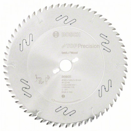 BOSCH 2608642115 Saw blade Best for Wood 300 x 30 x 3.2 mm, 60
