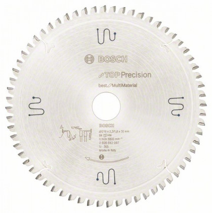 BOSCH 2608642097 Saw blade Best for Multi Material 216 x 30 x 2.3 mm, 64