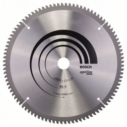BOSCH 2608640442 Saw blade Optiline Wood 305 x 30 x 2.5 mm, 96 BOSCH 2608640442 Saw blade Optiline Wood 305 x 30 x 2.5 mm, 96