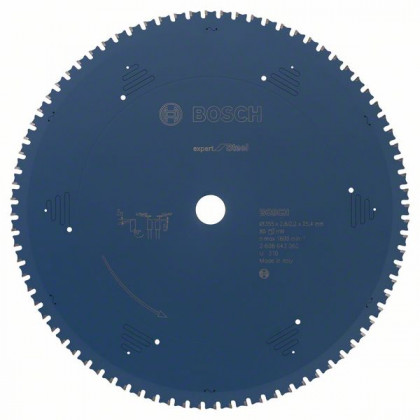 BOSCH 2608643062 Saw blade Expert for Steel 355 x 25.4 x 2.6 mm, 80