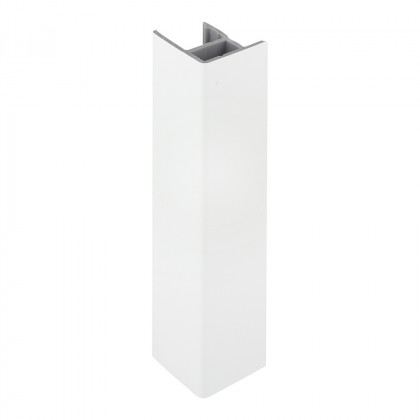SCILM corner coupling/end cap 100 mm, white glossy