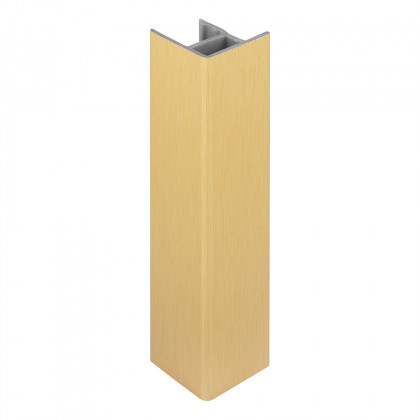 SCILM corner coupling/end cap 150 mm, gold brushed