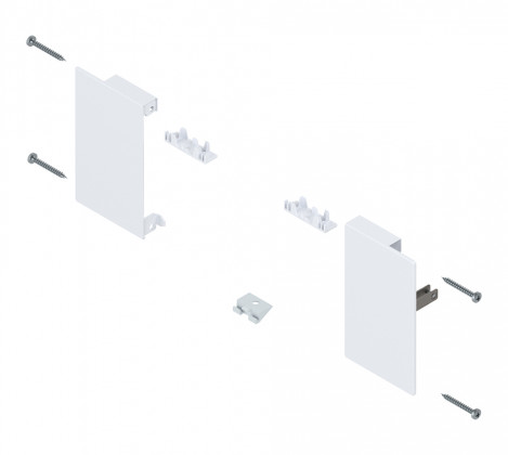 BLUM ZI4.0MS1 front bracket inner MERIVOBOX M, white, SW-M