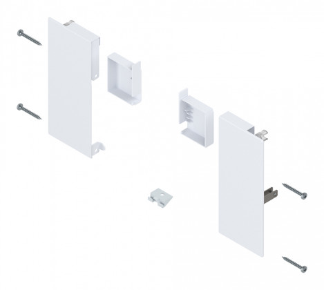 BLUM ZI4.1KS1 front bracket inner MERIVOBOX K, white, SW-M