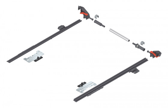 BLUM ZS4.400MU lateral stabilization MERIVOBOX, 270-400mm