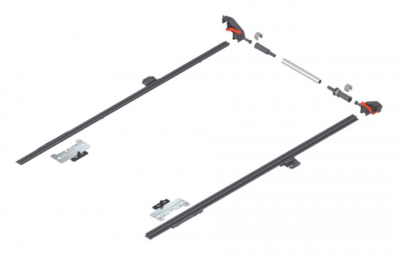 BLUM ZS4.650MU lateral stabilization MERIVOBOX, 450-650mm