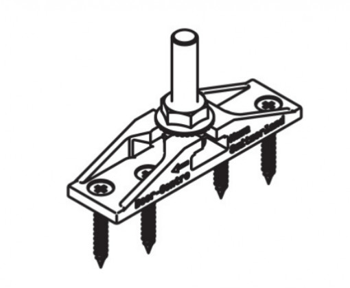HAWA 10488 Junior 40 trolley holder for sliding fittings 40kg, screw M8