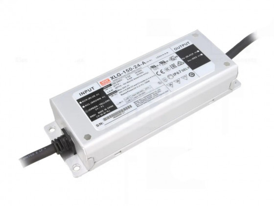 Power supply MEAN WELL XLG-150-24-A, 24V, 150W, IP67