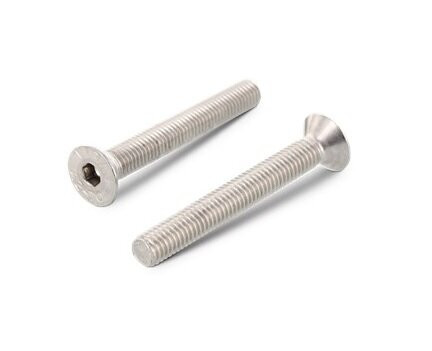WC Screw M6x25 for attaching to a plate 18 mm stainless steel A4