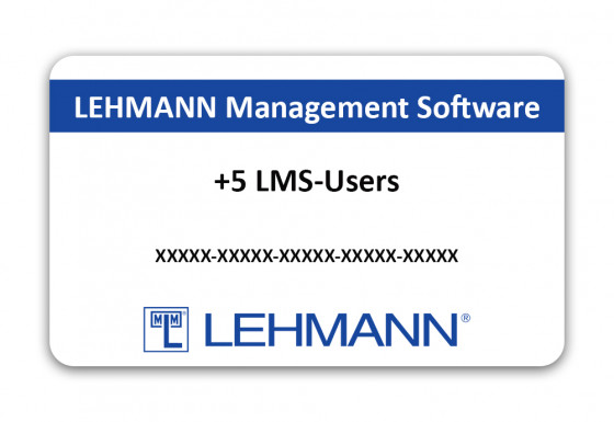 LEHMANN 051250032 Management Software license LMS license extension