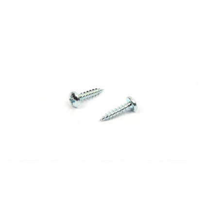 Screw 4,5x20 PZ2 round head  white zinc