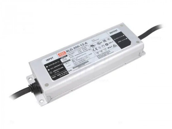 Power supply MEAN WELL XLG-200-12-A, 12V, 200W, IP67