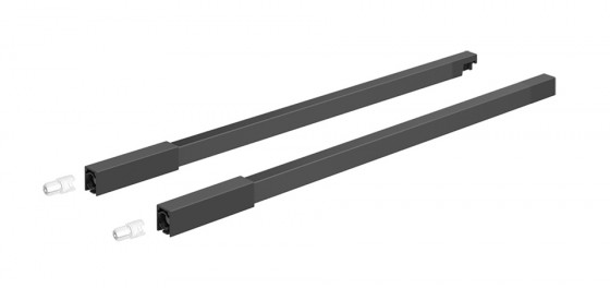 K-HETTICH InnoTech Atira longitudinal railing 520, anthracite, dowel