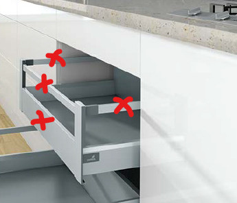 K-HETTICH Arcitech, inner, silver, 550/94/218, 40kg, SiSy