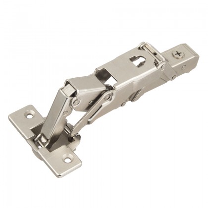 StrongHinges S5 full overlay clip hinge 155° with zero overlap soft-close, screw