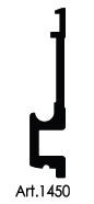 TERNO Diva guide profile 1450/A (offset 12mm) anodized 3m