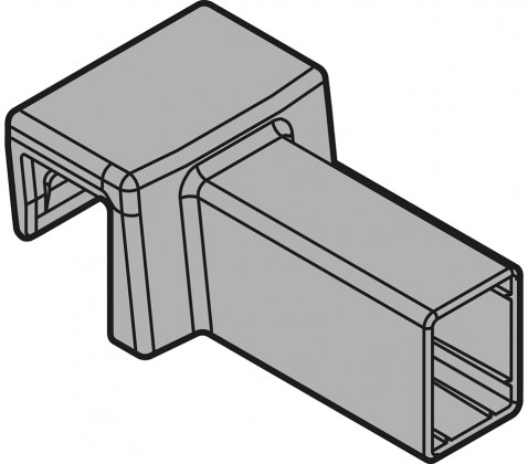 BLUM ZC7U10E0 Ambia-line cross rail holder for LBX pure carbon black CS-M