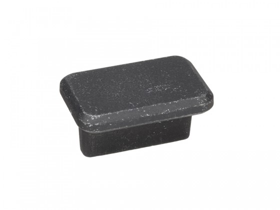 TULIP knob Bones antique black