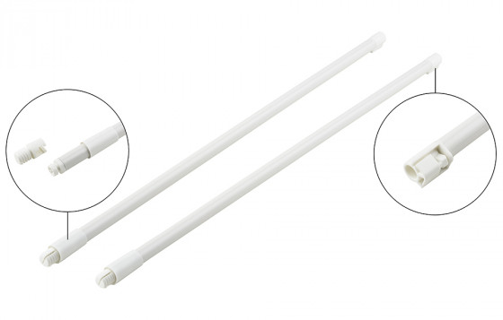 StrongBox railing tube, 270mm, white