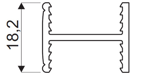 SEVROLL 05805 GM 18 connecting rail H18 3m olive