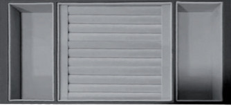 StrongIn organizer for jewelry and rings in a wardrobe drawer 500mm