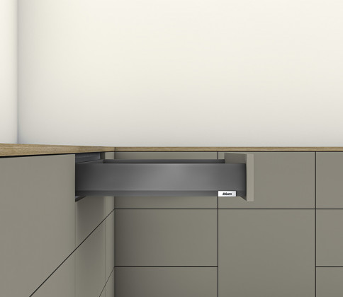 K-BLUM set Merivobox M 500 mm/70 kg, dark gray OG-M, screw