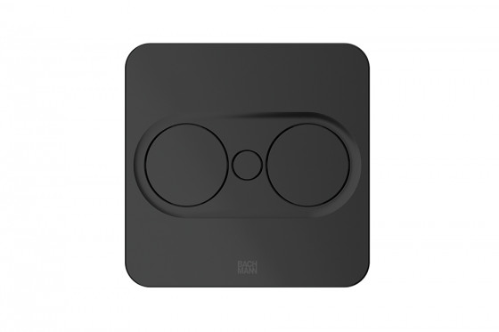 BACHMANN 946.105 Twist 2 square, 1x 230V + USB A/C 22W, black matt, Schuco