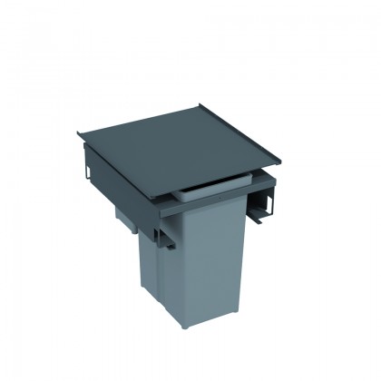 GOLLINUCCI Sorter Metal Line 571, 450 mm, 37 l + lid, OrionGrey (grey)