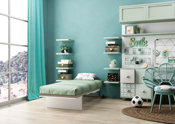 POZZOLI SPEEDY WALL fittings and grid for folding bed for mattress size 90x200cm