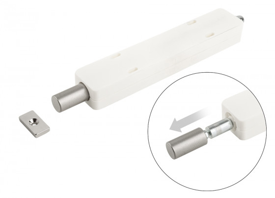 POZZOLI A60 Push to open door stop with magnet for folding bed fittings