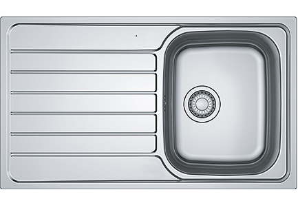FRANKE Sink SKX 611-86/7L 860 x 500mm stainless steel drain left