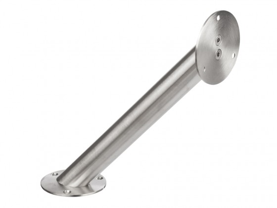 Bracket 45° oval 200mm stainless steel