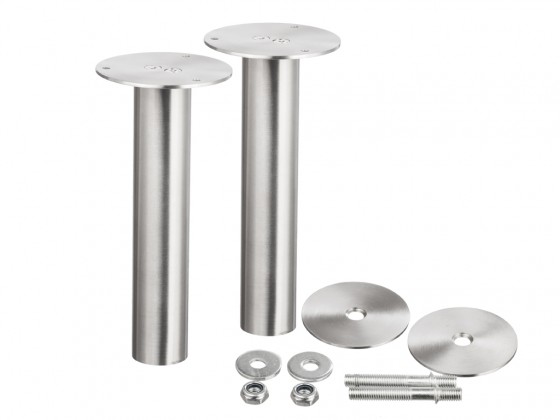 Bracket vertical oval 200mm stainless steel