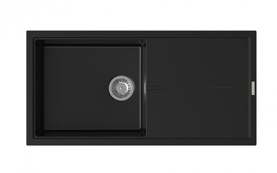 StrongSinks S3 Sink granite Labe 1000,dim. 1000x500 mm,with draining board,black