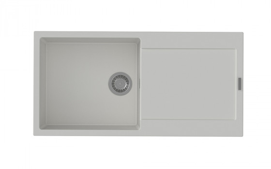 StrongSinks S3 Sink granite Zala 1000, dim.1000x500 mm,with draining board,white