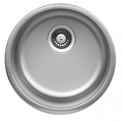 StrongSinks S1 sink Ondava, polished stainless steel round prof. 444mm,top inst.