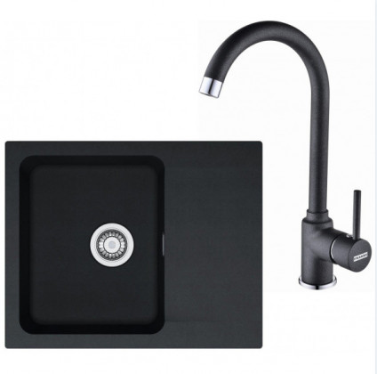 FRANKE Set T29Č OID 611-62 black + FP 9000.071 onyx