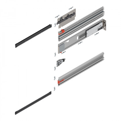 BLUM 801P450E.R2 Revego Uno pocket rail guide, 450 mm, right