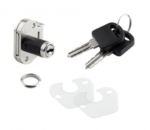 StrongLocks Drawer lock mini, chrome, various combinations + metal counter
