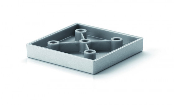 StrongLegs furniture leg FP006, 10mm, gray RAL 9006