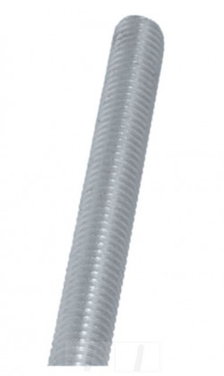 Threaded rod M8 white zinc DIN 975 2m