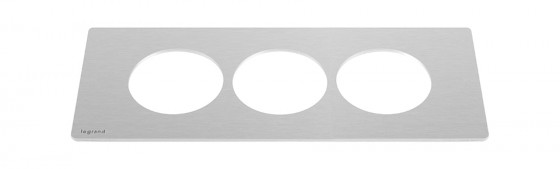 LEGRAND DisqIn frame, 6 modules, metal